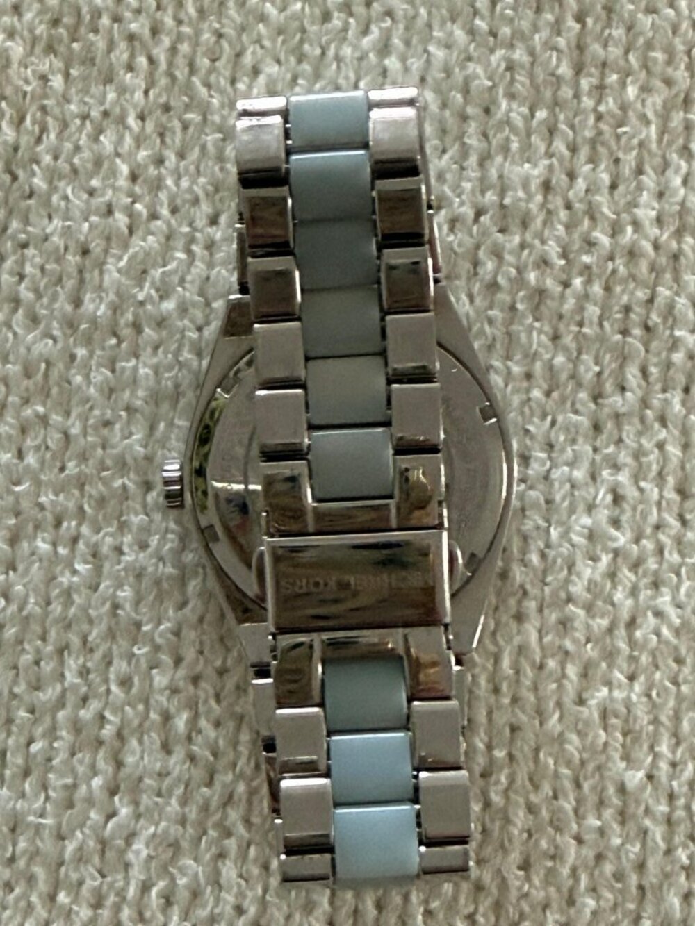 Michael Kors Silver & Light Blue Stainless Steel Watch MK-6150 - Picture 7 of 8